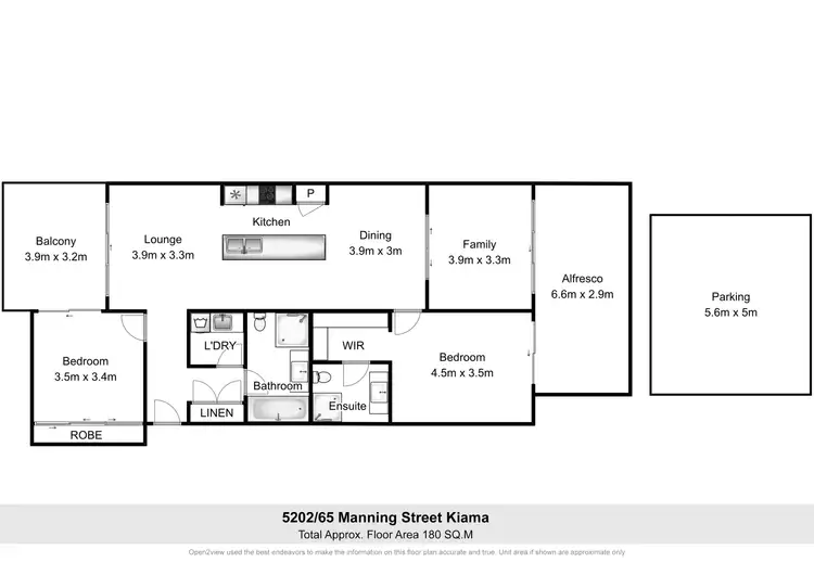 Floorplan of Homely apartment listing, 5202/65 Manning Street, Kiama NSW 2533