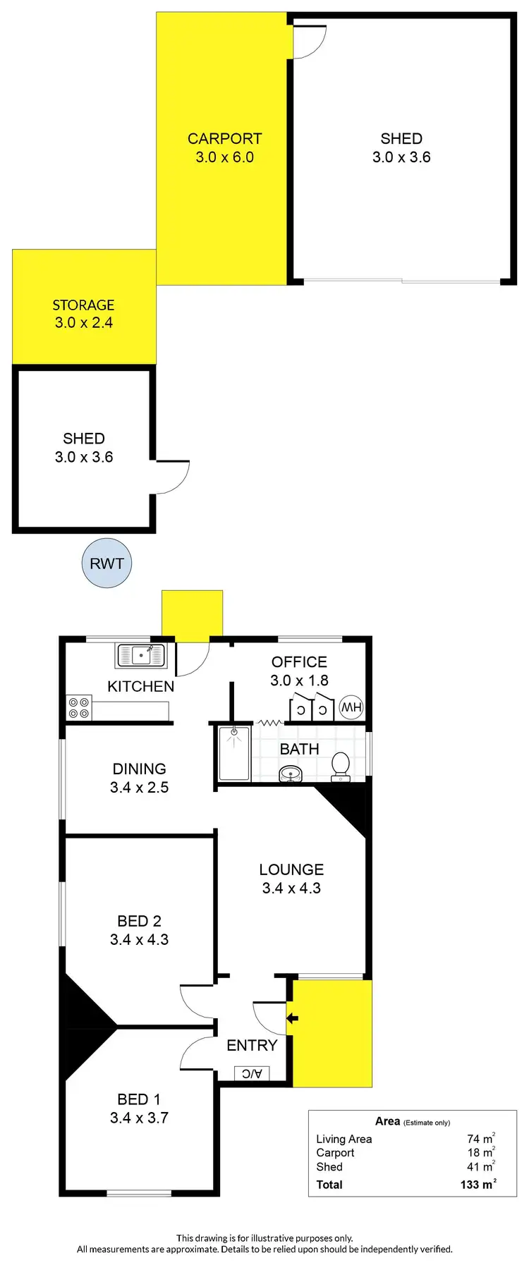 Floorplan of Homely house listing, 27A Winchester Street, Highgate SA 5063