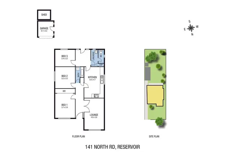 Floorplan of Homely house listing, 141 North Road, Reservoir VIC 3073