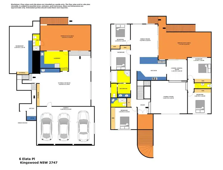 Floorplan of Homely house listing, 6 Elata Place, Kingswood NSW 2747