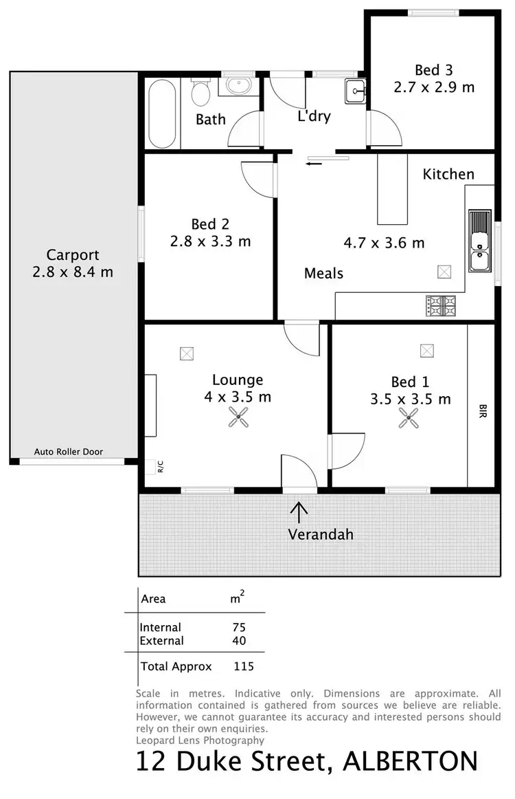 Floorplan of Homely house listing, 12 Duke Street, Alberton SA 5014