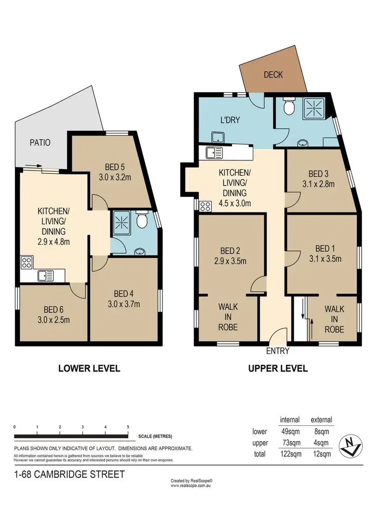 Floorplan of Homely townhouse listing, 1/68 Cambridge Street, Red Hill QLD 4059