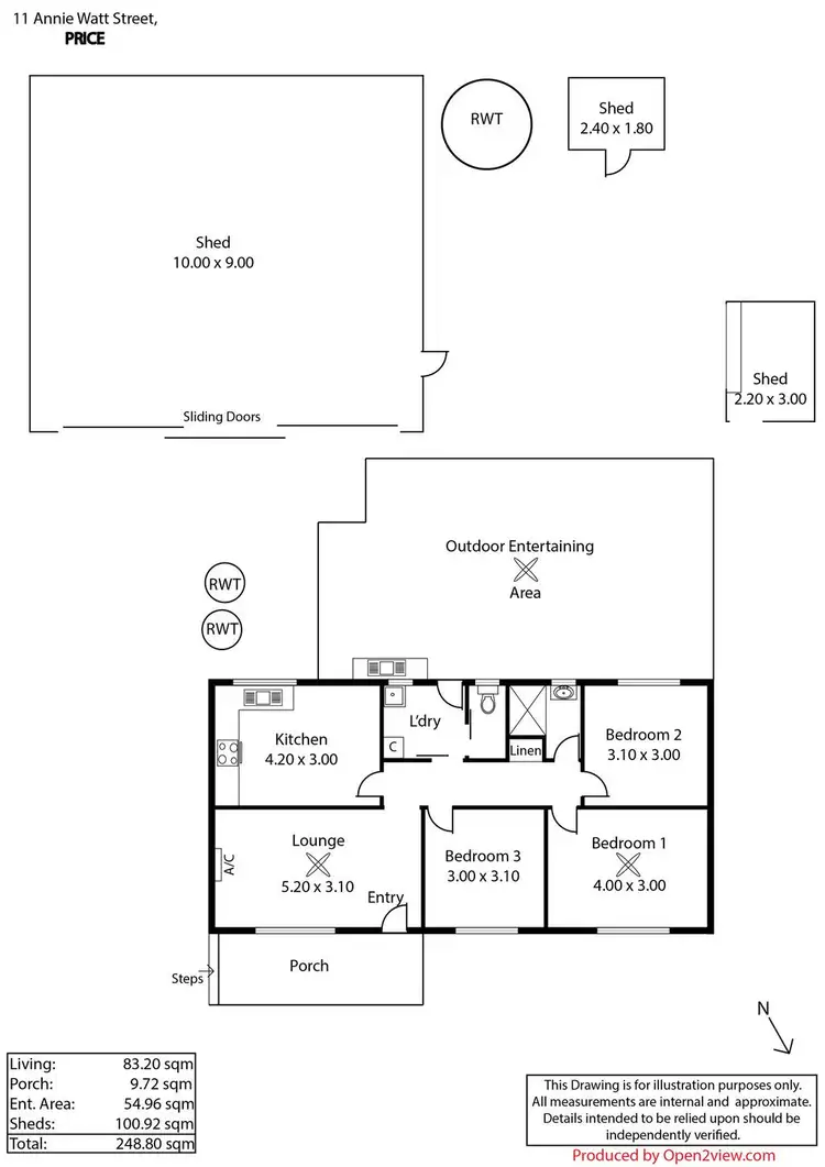 Floorplan of Homely house listing, 11 Annie Watt Street, Price SA 5570