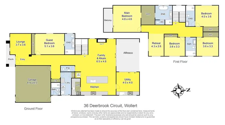 Floorplan of Homely house listing, 36 Deerbrook Circuit, Wollert VIC 3750