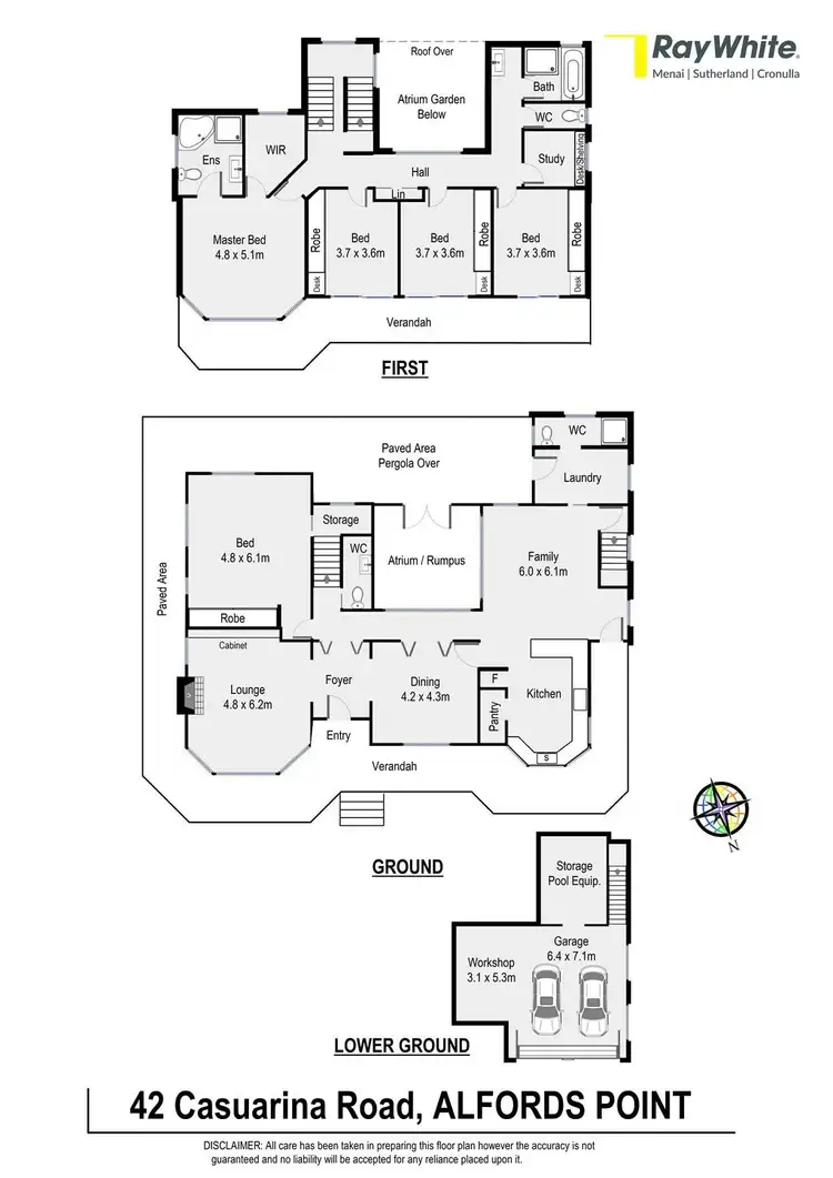 Floorplan of Homely house listing, 42 Casuarina Road, Alfords Point NSW 2234