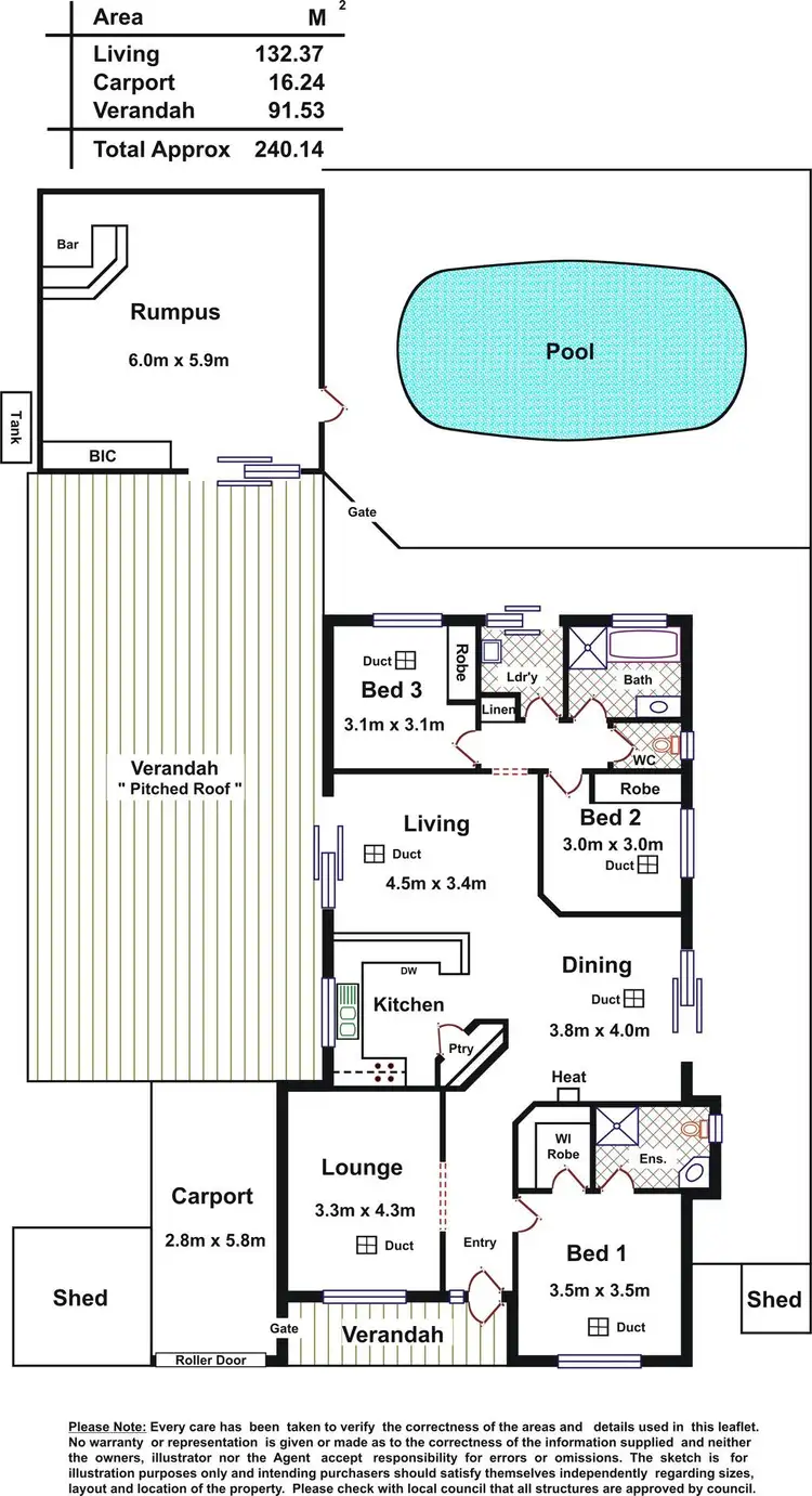 Floorplan of Homely house listing, 5 Dawn Close, Andrews Farm SA 5114