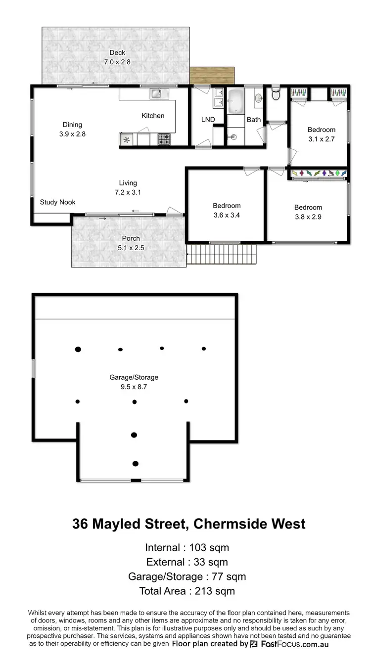 Floorplan of Homely house listing, 36 Mayled Street, Chermside West QLD 4032