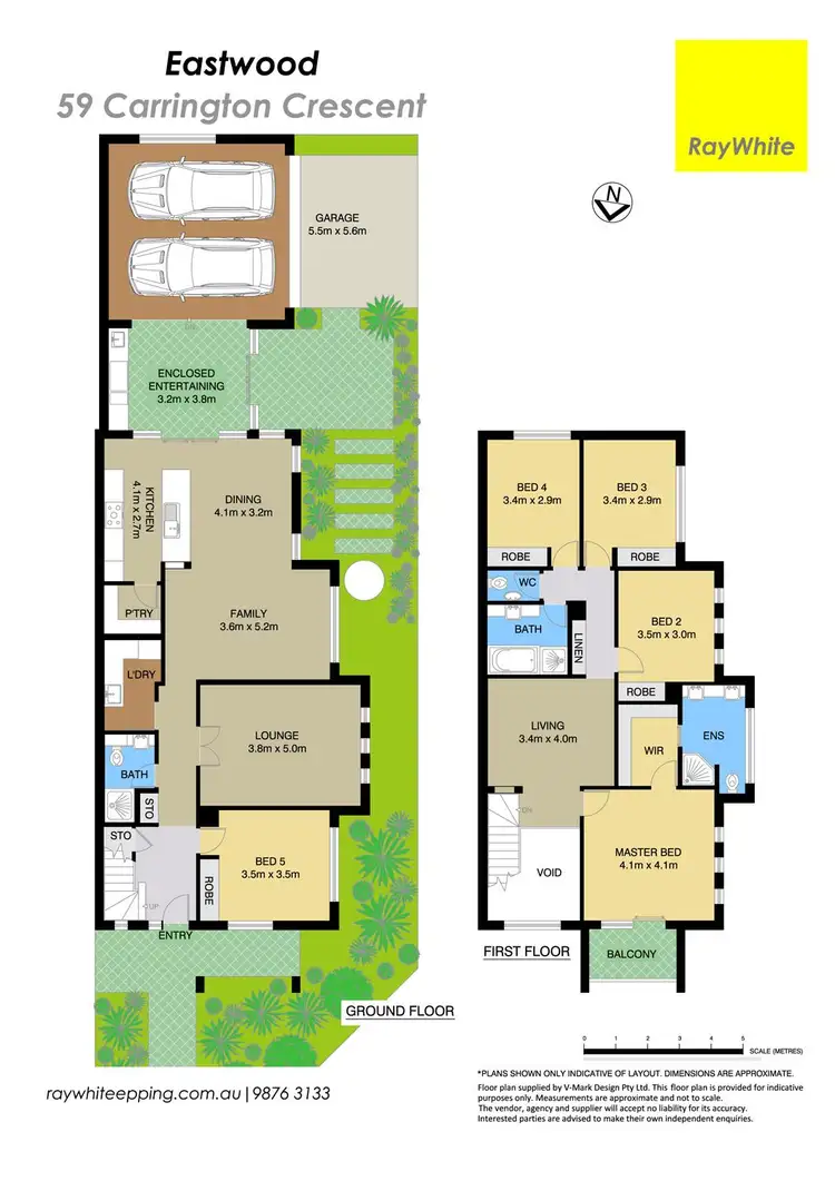 Floorplan of Homely semi-detached listing, 59 Carrington Crescent, Eastwood NSW 2122