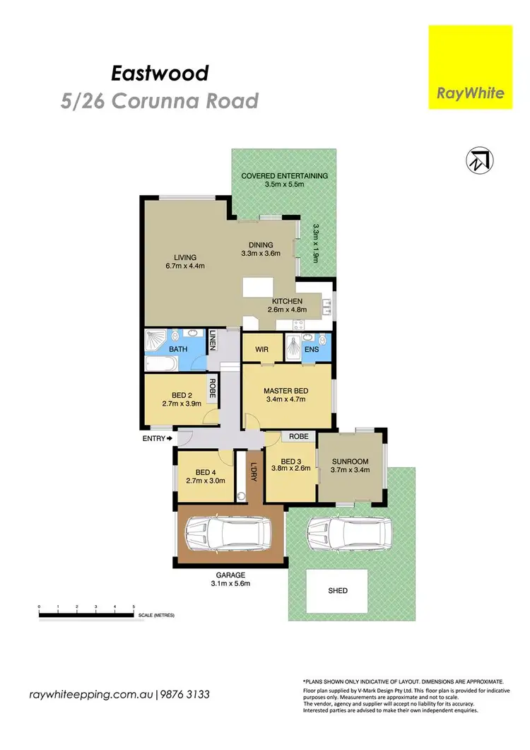 Floorplan of Homely villa listing, 5/26 Corunna Road, Eastwood NSW 2122