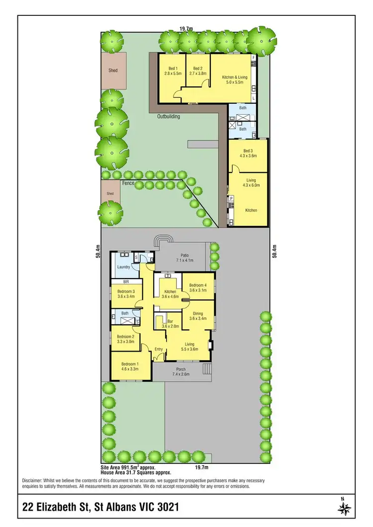 Floorplan of Homely house listing, 22 Elizabeth Street, St Albans VIC 3021