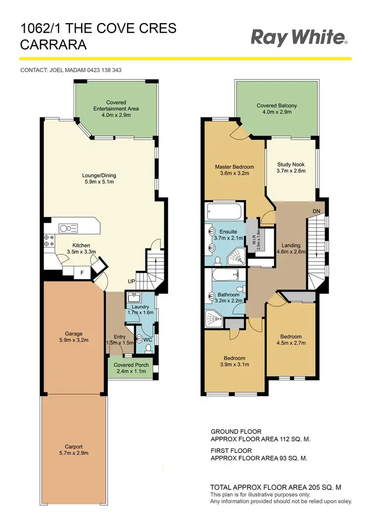 Floorplan of Homely villa listing, 1062/1 The Cove Crescent, Carrara QLD 4211