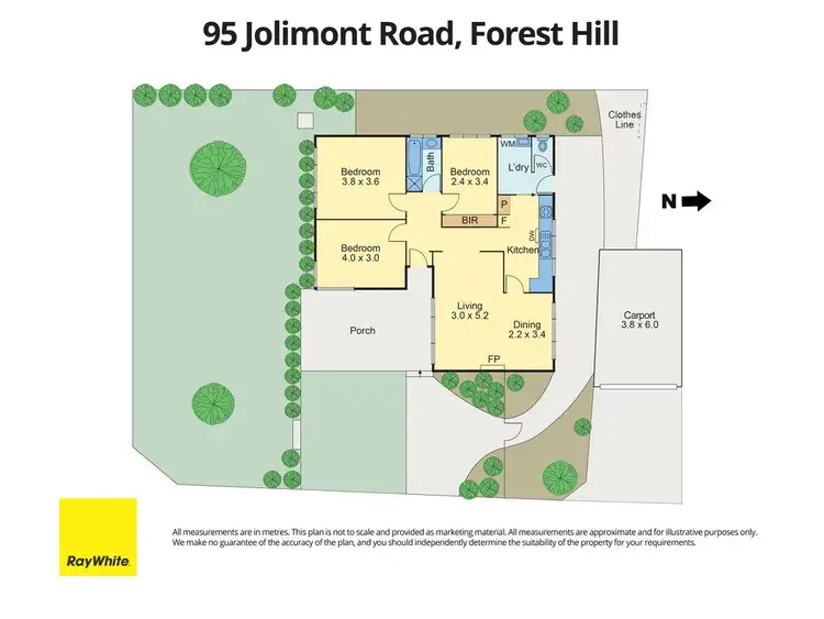 Floorplan of Homely house listing, 95 Jolimont Road, Forest Hill VIC 3131
