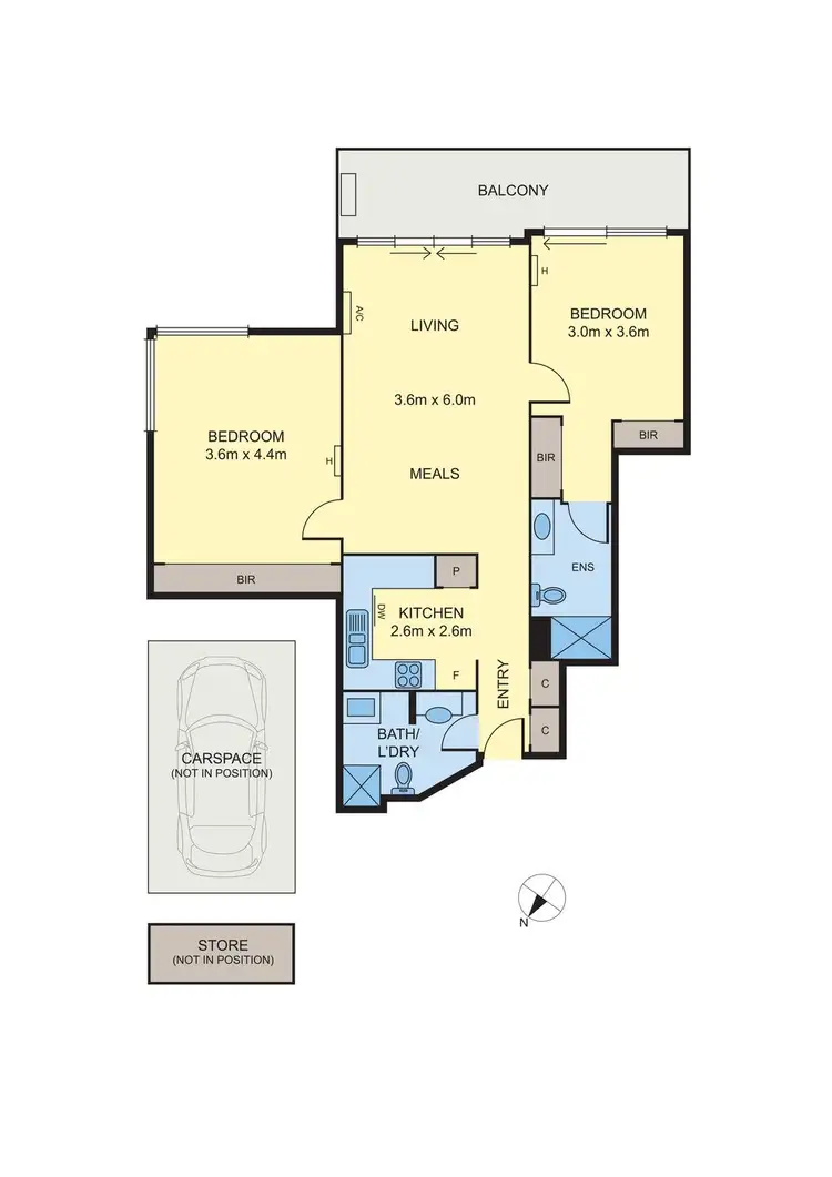 Floorplan of Homely apartment listing, 101/5 Wardens Walk, Coburg VIC 3058