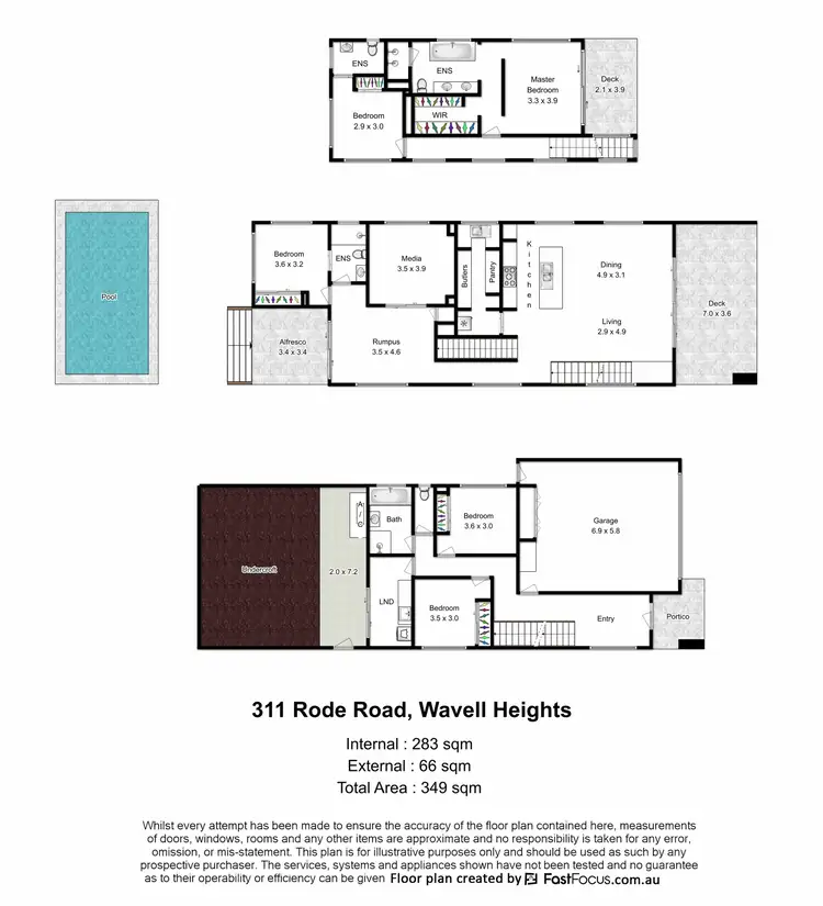 Floorplan of Homely house listing, 311 Rode Road, Wavell Heights QLD 4012