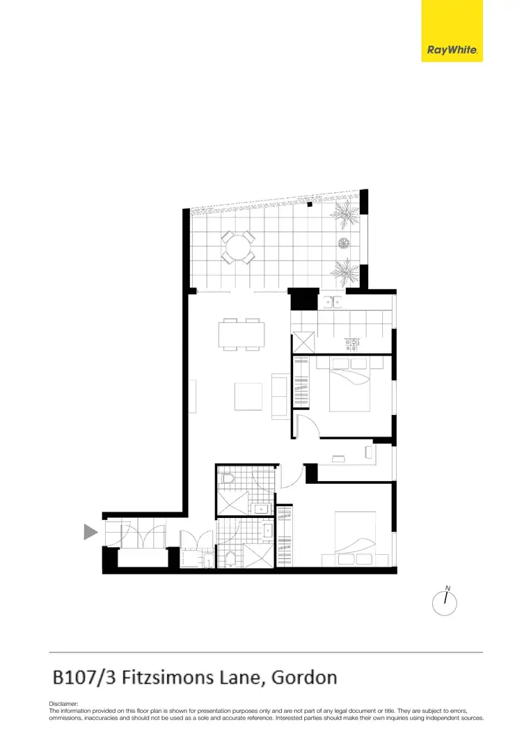 Floorplan of Homely unit listing, B107/3 Fitzsimons Lane, Gordon NSW 2072