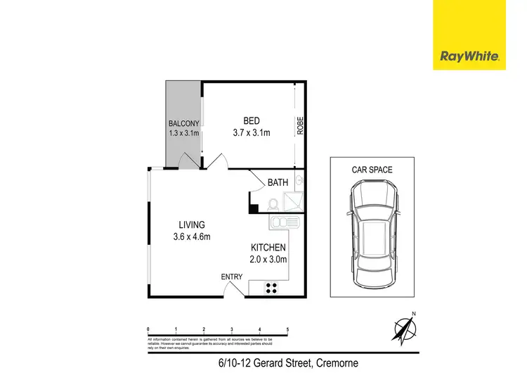 Floorplan of Homely unit listing, 6/10-12 Gerard Street, Cremorne NSW 2090