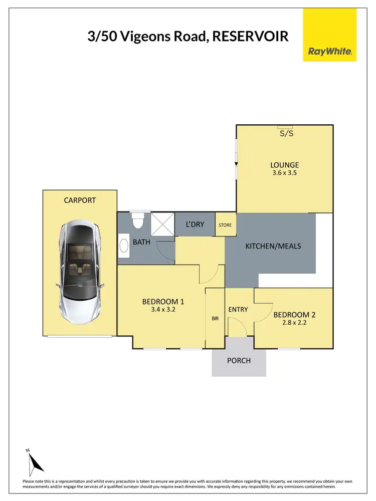 Floorplan of Homely unit listing, 3/50 St Vigeons Road, Reservoir VIC 3073