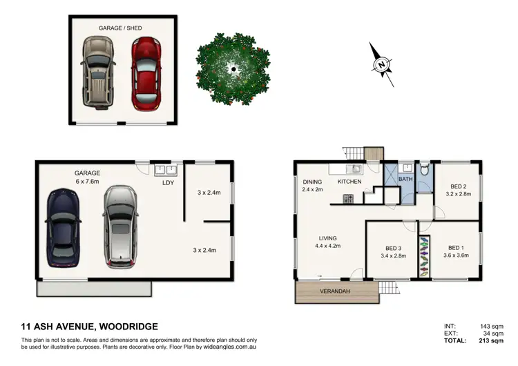 Floorplan of Homely house listing, 11 Ash Avenue, Woodridge QLD 4114