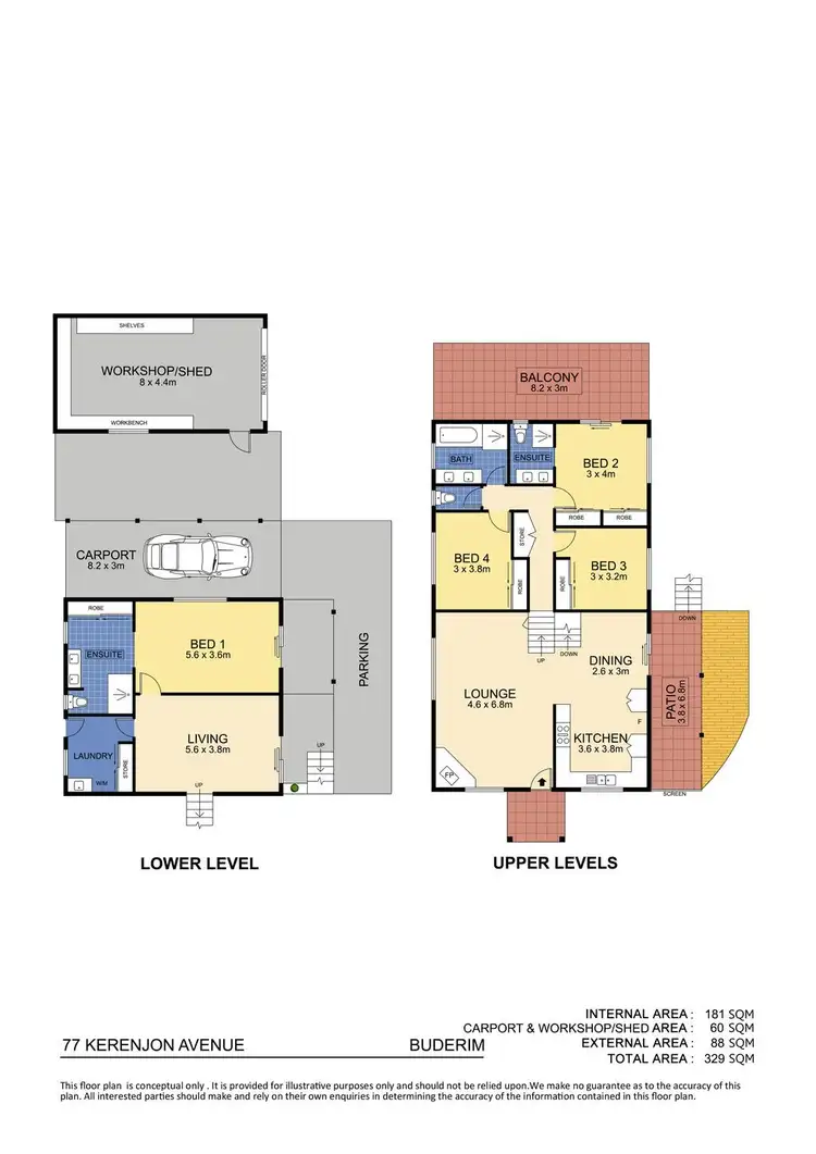 Floorplan of Homely house listing, 77 Kerenjon Avenue, Buderim QLD 4556