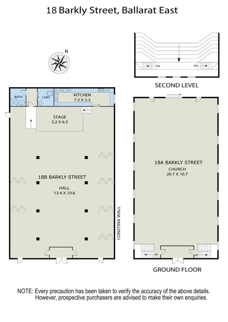 Floorplan of Homely house listing, 18b Barkly Street, Ballarat East VIC 3350