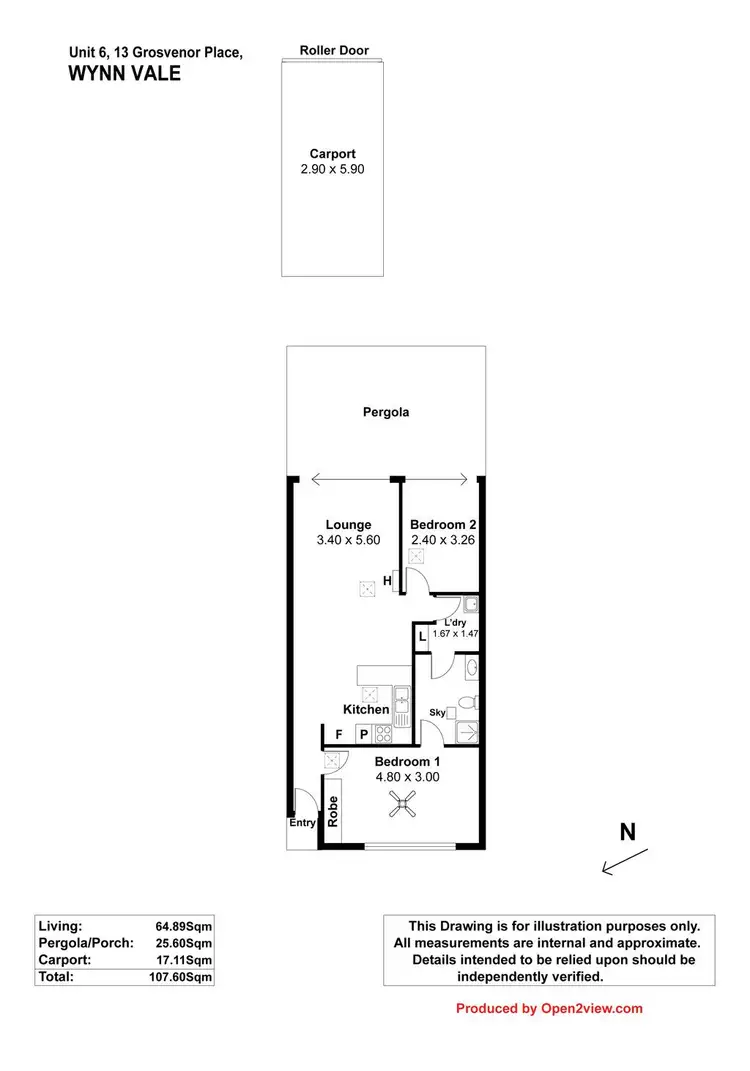 Floorplan of Homely house listing, 6/1-13 Grosvenor Place, Wynn Vale SA 5127