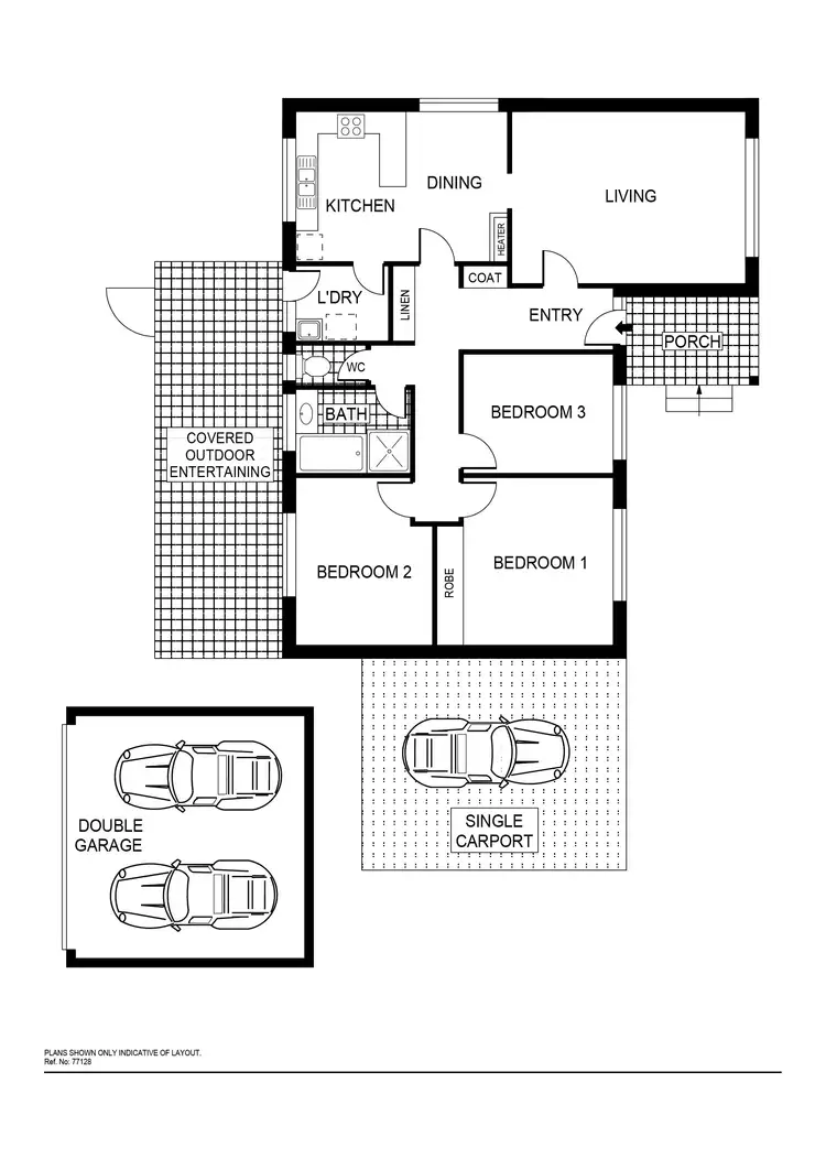 Floorplan of Homely house listing, 3 Axford Place, Kambah ACT 2902