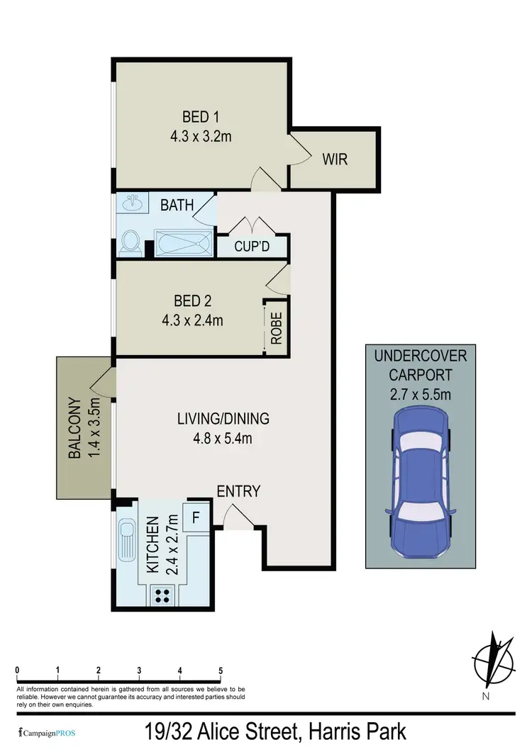 Floorplan of Homely unit listing, 19/32 Alice Street, Harris Park NSW 2150
