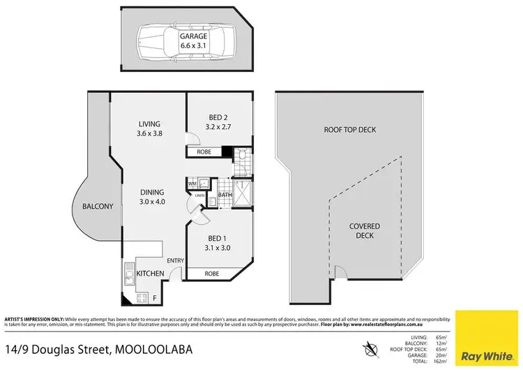 Floorplan of Homely unit listing, 14/9 Douglas Street, Mooloolaba QLD 4557
