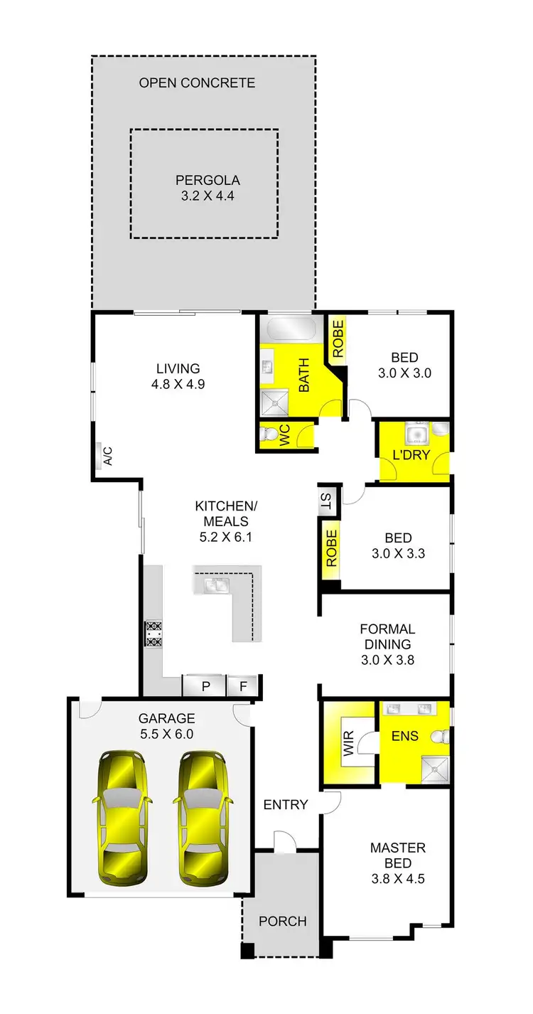 Floorplan of Homely house listing, 28 Grand Lakes Way, Lara VIC 3212