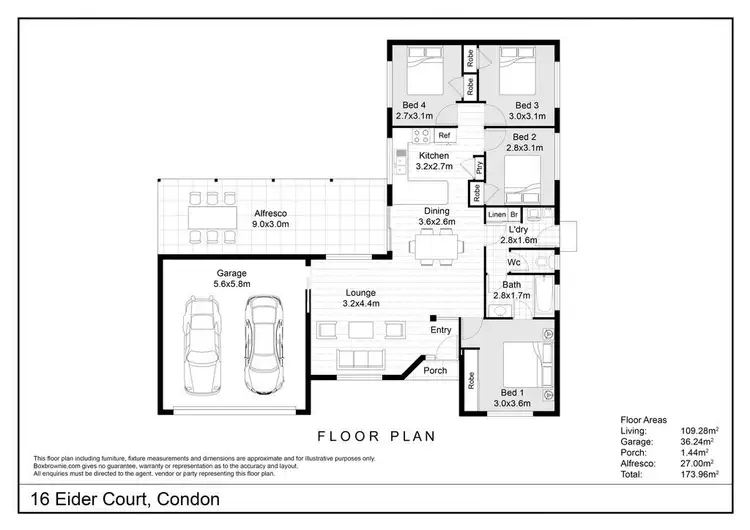 Floorplan of Homely house listing, 16 Eider Court, Condon QLD 4815