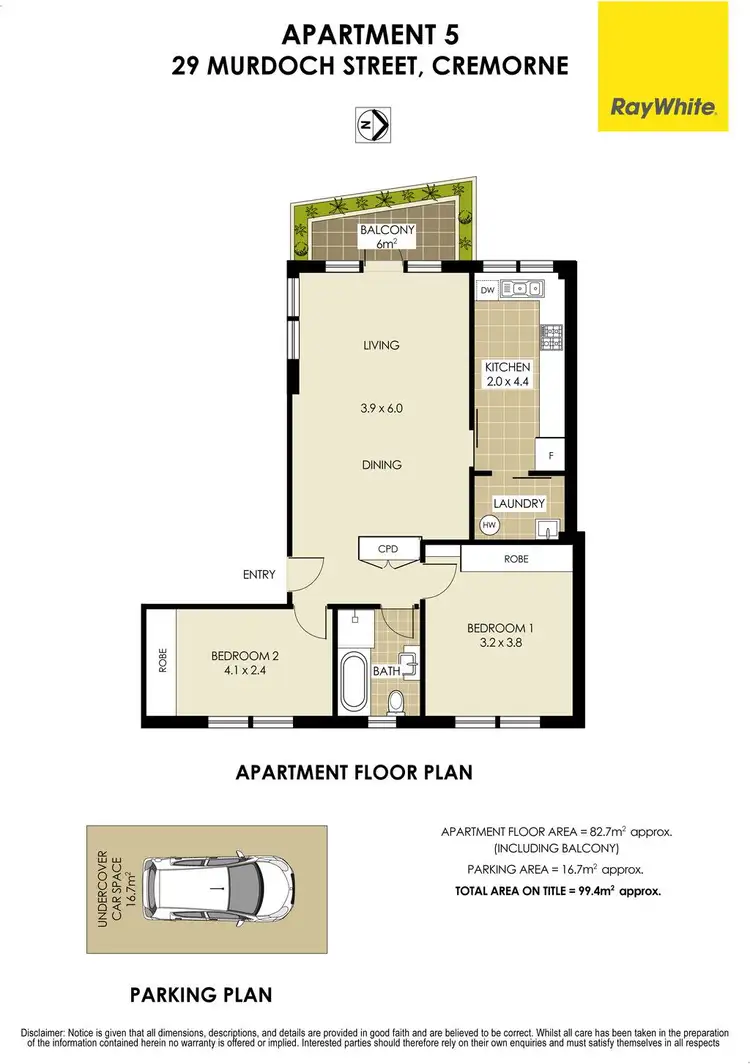 Floorplan of Homely apartment listing, 5/29 Murdoch Street, Cremorne NSW 2090