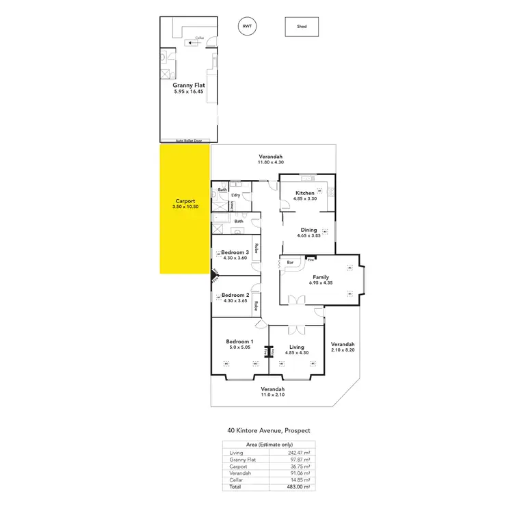 Floorplan of Homely house listing, 40 Kintore Avenue, Prospect SA 5082