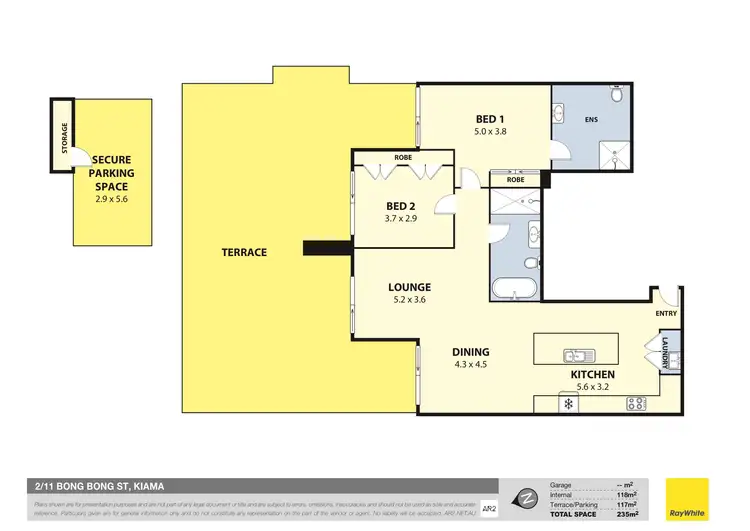 Floorplan of Homely apartment listing, 2/11 Bong Bong Street, Kiama NSW 2533