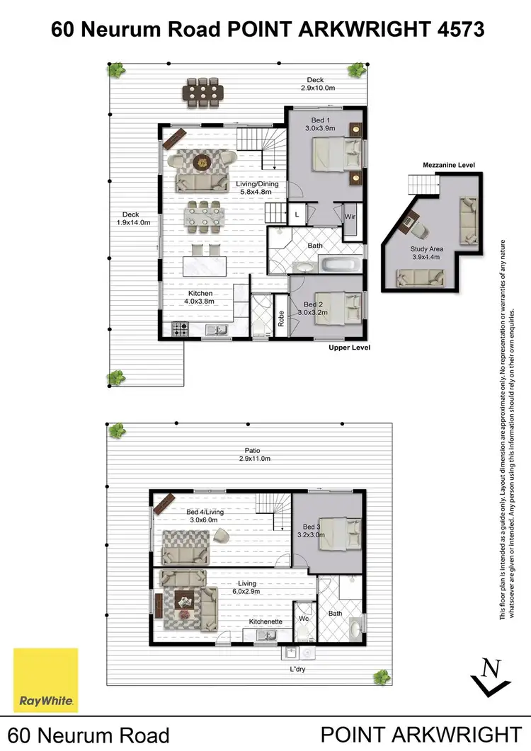 Floorplan of Homely house listing, 60 Neurum Road, Point Arkwright QLD 4573