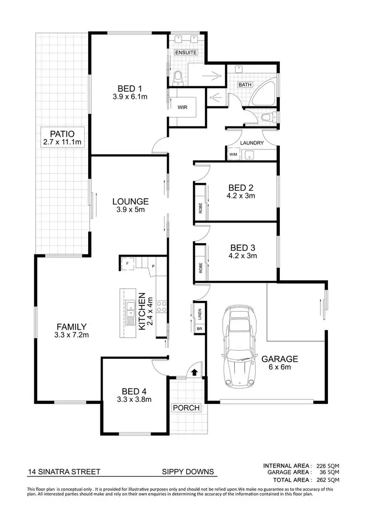 Floorplan of Homely house listing, 14 Sinatra Street, Sippy Downs QLD 4556