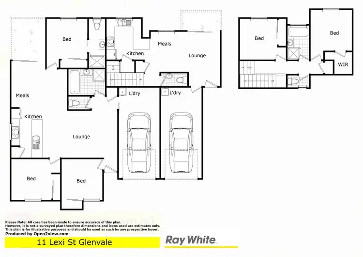 Floorplan of Homely unit listing, Unit 1/11 Lexi Street, Glenvale QLD 4350