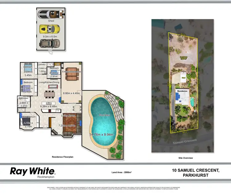 Floorplan of Homely house listing, 10 Samuel Crescent, Parkhurst QLD 4702