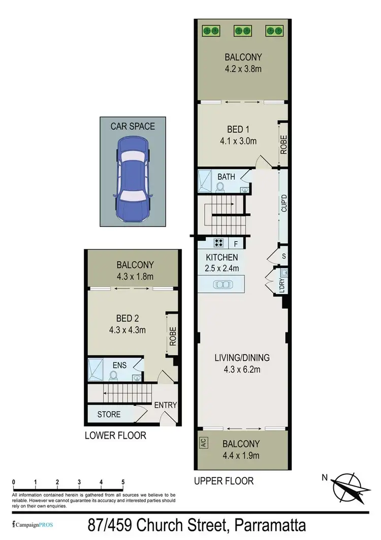 Floorplan of Homely apartment listing, 87/459-463 Church Street, Parramatta NSW 2150