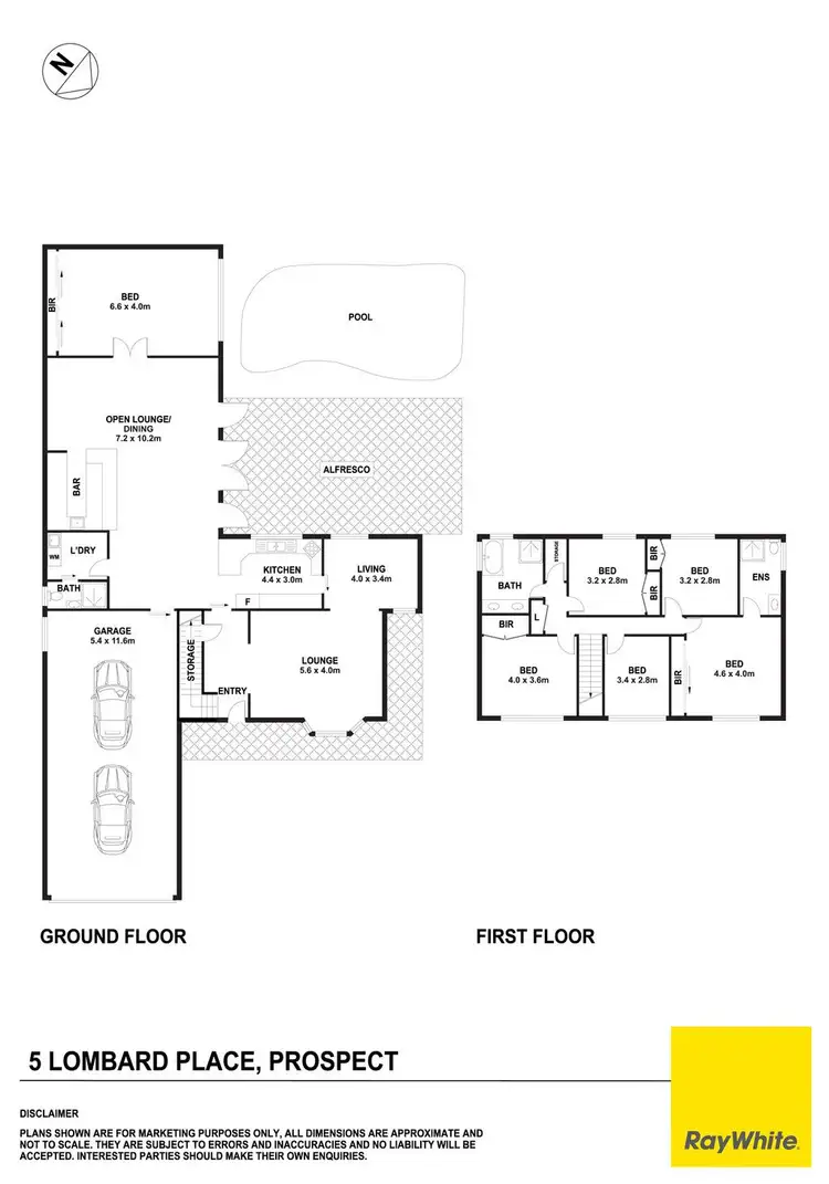 Floorplan of Homely house listing, 5 Lombard Place, Prospect NSW 2148
