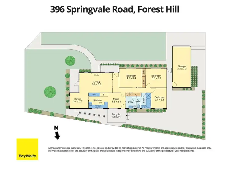 Floorplan of Homely house listing, 396 Springvale Road, Forest Hill VIC 3131