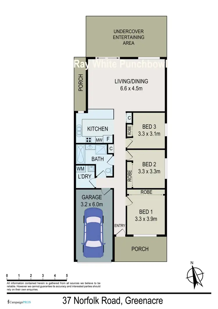 Floorplan of Homely semi-detached listing, 37 Norfolk Road, Greenacre NSW 2190