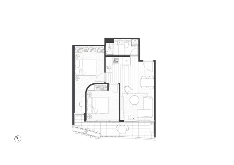 Floorplan of Homely apartment listing, 1324/10 Daly Street, South Yarra VIC 3141