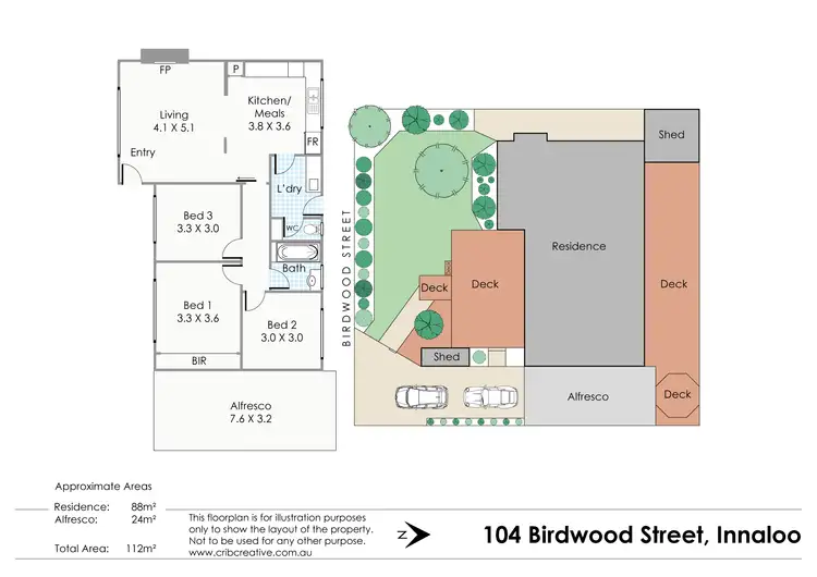 Floorplan of Homely house listing, 104 Birdwood Street, Innaloo WA 6018