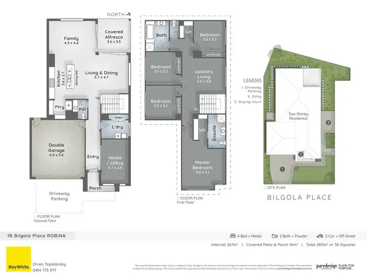 Floorplan of Homely house listing, 1B Bilgola Place, Robina QLD 4226