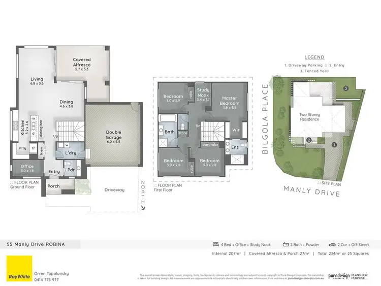 Floorplan of Homely house listing, 55 Manly Drive, Robina QLD 4226