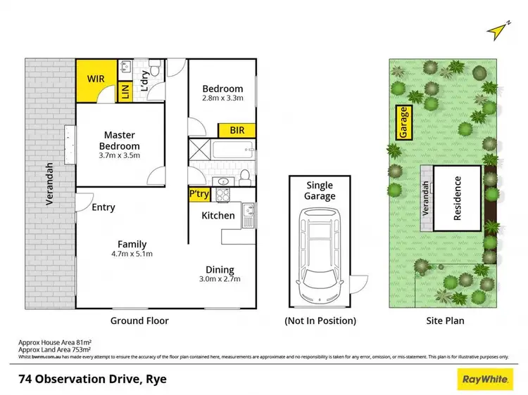 Floorplan of Homely house listing, 74 Observation Drive, Rye VIC 3941