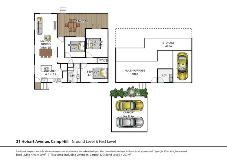 Floorplan of Homely house listing, 31 Hobart Avenue, Camp Hill QLD 4152