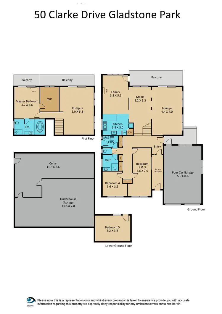 Floorplan of Homely house listing, 50 Clarke Drive, Gladstone Park VIC 3043