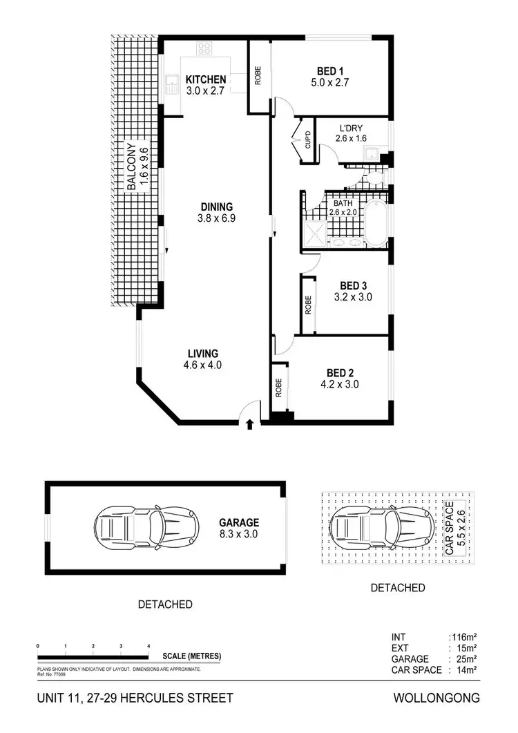 Floorplan of Homely apartment listing, 11/27-29 Hercules Street, Wollongong NSW 2500