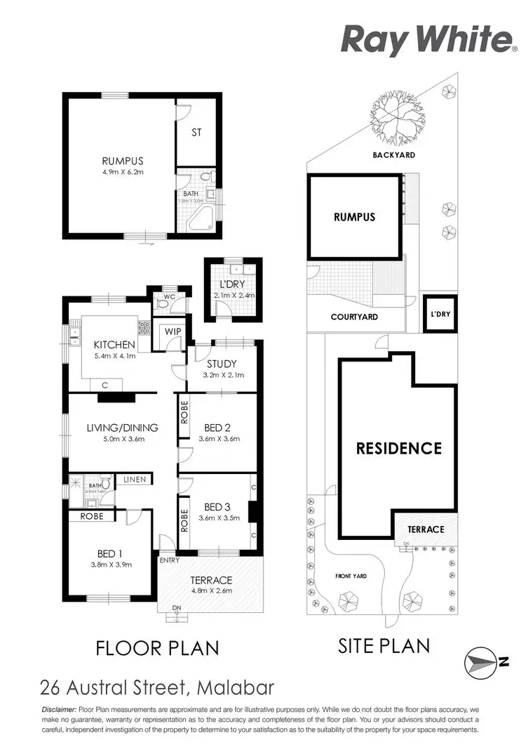 Floorplan of Homely house listing, 26 Austral Street, Malabar NSW 2036